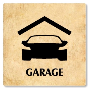 Garage, 100x100mm, pergamen, Nevada